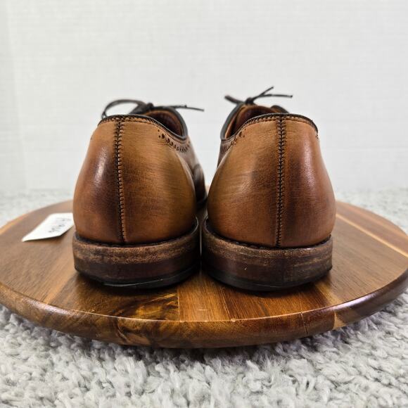 Allen Edmonds Fairfax Brown Wholecut Wingtip Medallion Oxford Dress Shoe Men 10D - Picture 2 of 15